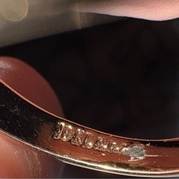 Vintage 18kt Gold Plated HGE Ruby Cluster Cocktail Ring Size 8 - Picture 9 of 10